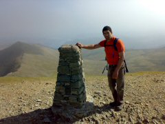 Me at the Helvellyn Trig point
