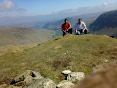 The adventurers on Dollywaggon Pike